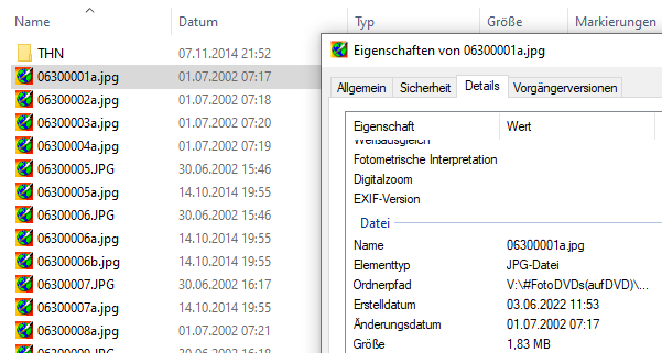 Sortieren nach "Erstelldatum" verschwindet immer