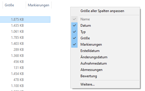 Sortieren nach "Erstelldatum" verschwindet immer