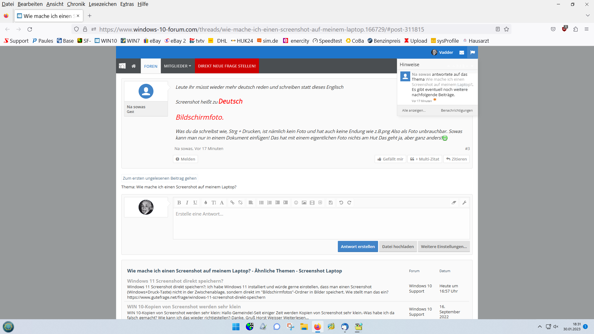 Wie mache ich einen Screenshot auf meinem Laptop?