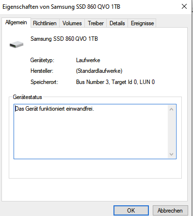Gerät wird nicht erkannt