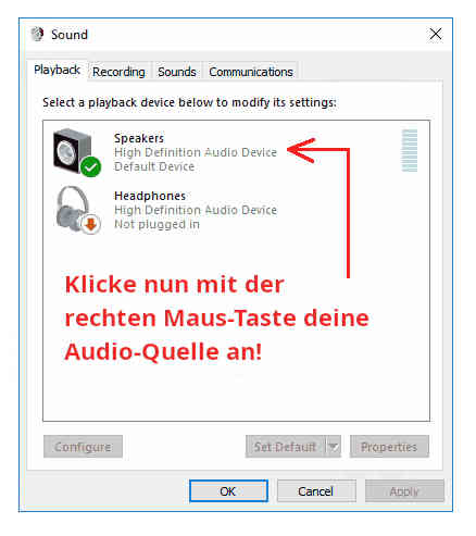 Wie kann ich die linken/rechten Audiokanäle unter Windows 10 ändern?