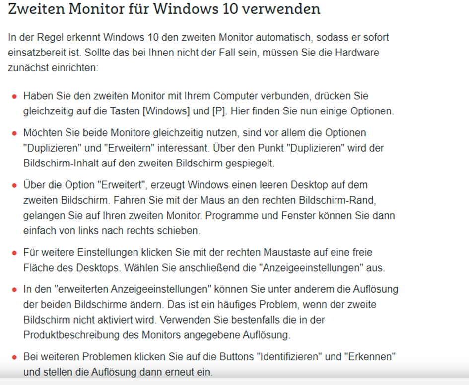 Windows Bildschirm 1 Bildschirm 2?