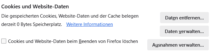 Mozilla Firefox Browser komplett zurücksetzen?