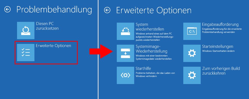 Notebook auf Werkseinstellungen zurückstellen