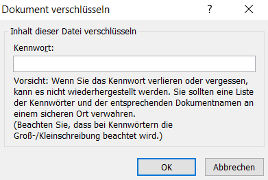 Wie eine Passwortgeschützte Datei in Word öffnen?