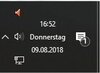 Uhrzeit in Taskleiste