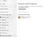 Einstellungen für Windows-Insider-Programm wird nicht mehr Angezeigt!