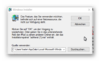 Fehlermeldung bei Installation von Smart Tools