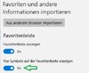 Wie kann ich die Favoritenleiste von Edge verkleinern (schmaler machen)