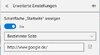 Startseite festlegen und Suchmaschine bestimmen