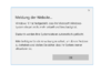 Win 10 Fehlerhinweis - Internet