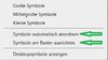 Anordnung der Desktopsymbole