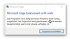 MS Edge Fehlermeldung