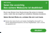 Unerwünschte Meldung in Chrome