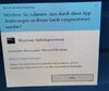 Benutzerkontensteuerung 'Ja' Feld fehlt
