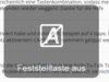 Caps Lock Meldung angezeigt und nicht abstellbar