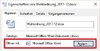 Keine Rückmeldung Word-oder Excel Datei