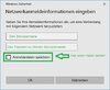 Netzwerkanmeldeinformationen NAS