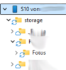 Was bedeuten die Symbole im File explorer?