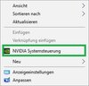 Nvidia Systemsteuerung (3D settings) nicht mehr da.